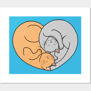 Unconditional Love Cat Heart Posters and Art
